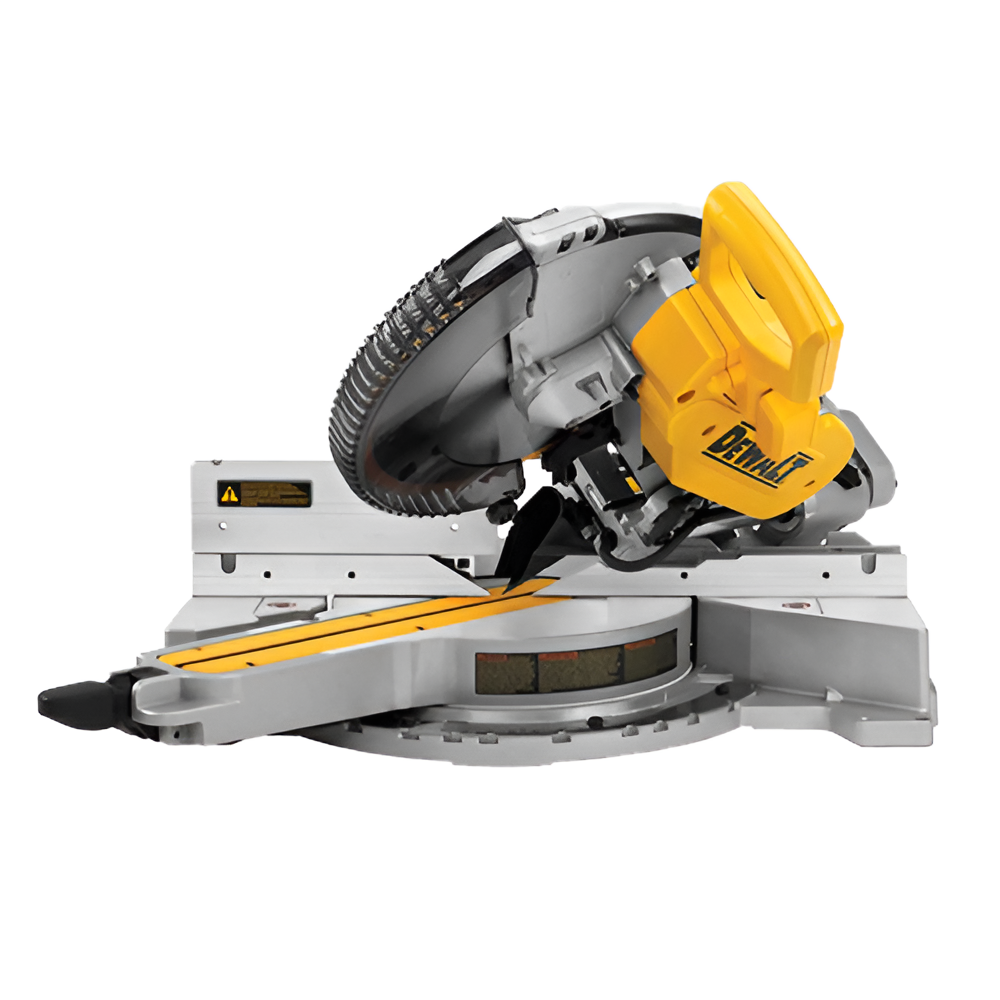 Sierra de Inglete Telescópica de 12" Compuesta de Doble Bisel Sin Carbones