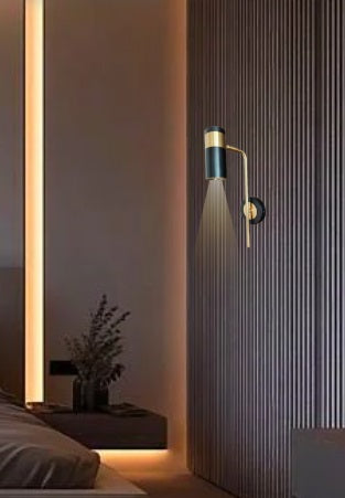 Apli pared G.L negro + dorado gu10 370*55*100mm jjl-9949A