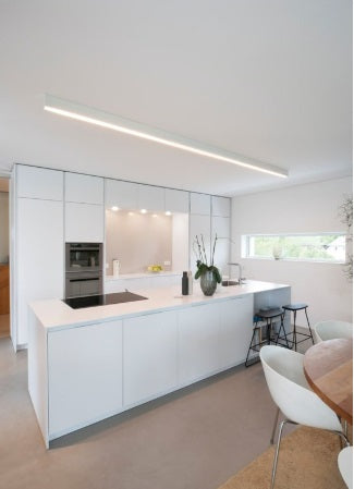 Lámpara empotrable o sobrepueata blanca 36w 120cm 6200k